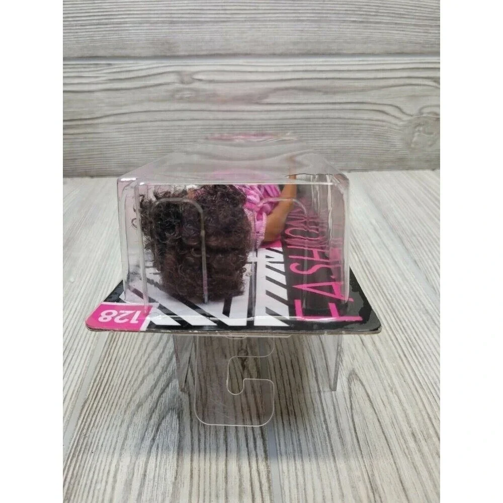 Barbie Fashionistas Doll‎ 125 Pink Camo Tank Denim Shorts Afro Hair GHP98 New